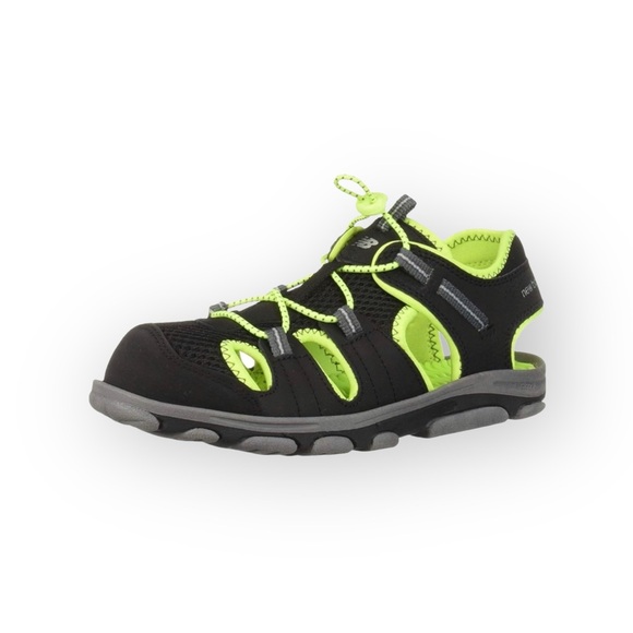 New Balance 𓆉 Adirondack Outdoor Adventure Sandal 𓆉 Black Neon Green 𓆉 Kids 2 - Picture 15 of 16